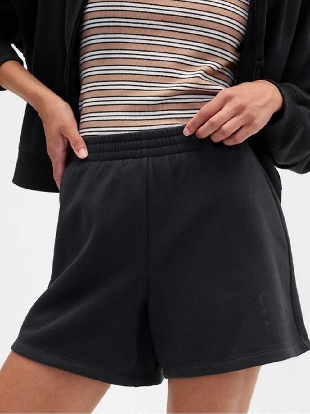Gap Black Super Soft Sweatshorts Women's Size Small Tall